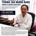 Pendaftar Membludak, SMP Negeri 3 Palu Terima 384 Murid Baru pada SPMB Tahun Ajaran 2026/2027