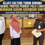 Kejati Sulteng Turun Gunung! Kawal Proyek Pemerintah Kota Palu Lewat Penerangan Hukum Addendum Kontrak