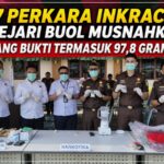 27 Perkara Tuntas, Kejari Buol Musnahkan 97,8 Gram Sabu