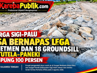 Warga Sigi-Palu Bisa Bernapas Lega, Revetmen dan 18 Groundsill Watutela-Paneki Rampung 100 Persen