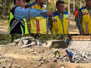Sempat Diterjang Banjir, Jembatan Gantung Tonggolobibi Kini Dibangun Kembali, Progres Sudah 40 Persen