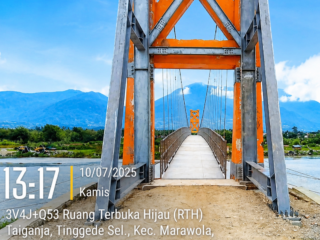 Jembatan Gantung Kalukubula–Tinggede Rampung 2025, PPTK Ungkap Kendala Selama Pembangunan