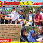 Dilalap Api, PSI Tolitoli Salurkan Bantuan Rp20 Juta dan Puluhan Paket Sembako