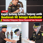 Kajati Sulteng Zullikar Tanjung Lantik Rosdianah HK Sebagai Koordinator, Dorong Pelayanan Hukum Responsif dan Humanis